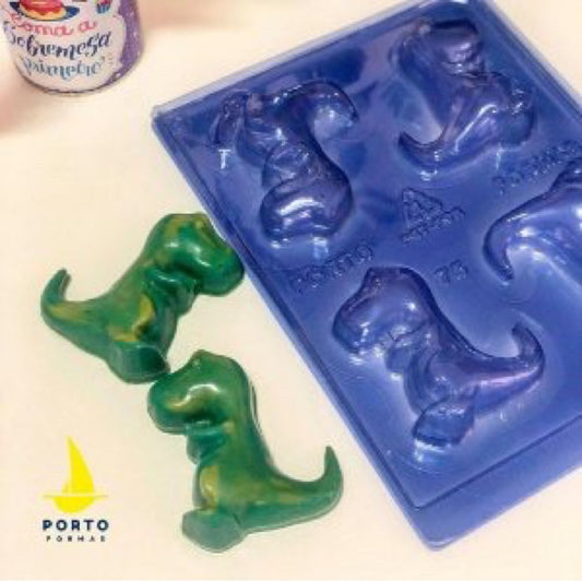 Placa Acetato y Silicona 3D - Dinosaurio Baby